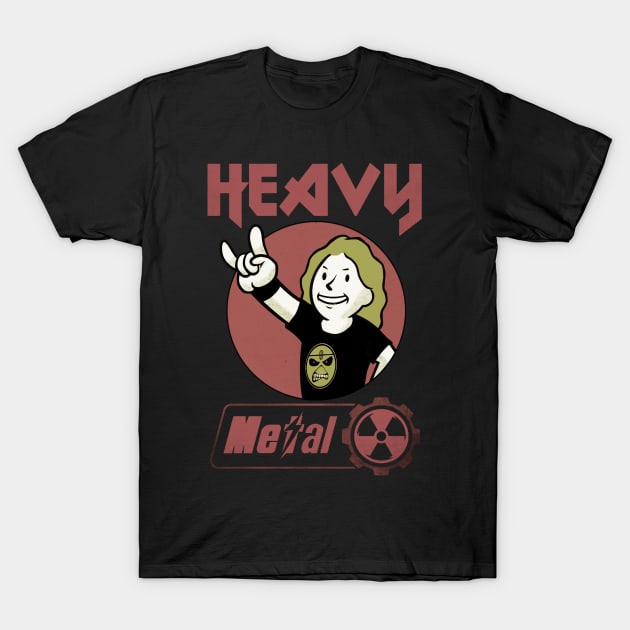 Heavy Metal Fan (Nuclear style) T-Shirt by Kaijester